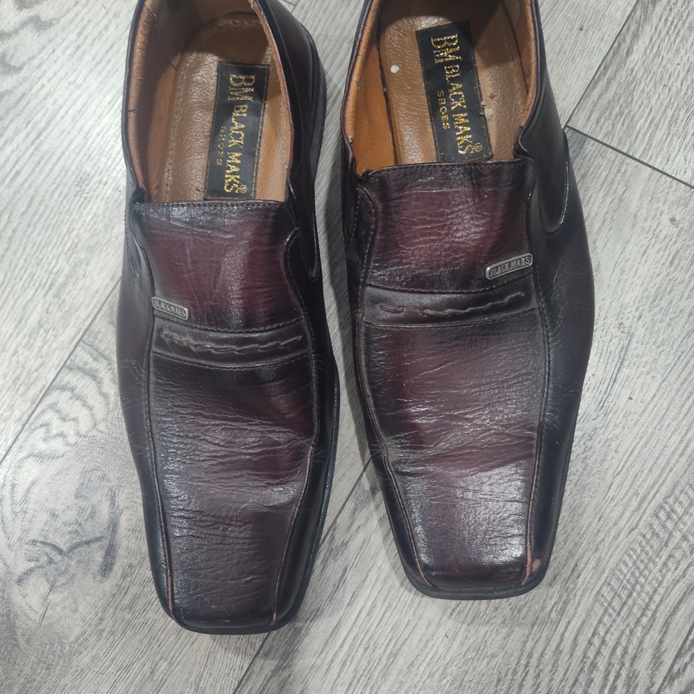Men's Burgundy Slip-On Dress Shoes